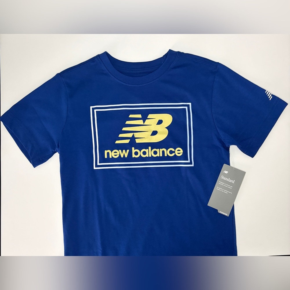 New Balance Boys T Shirts Size Large (14-16) Galaxy Blue Short Sleeve NWT